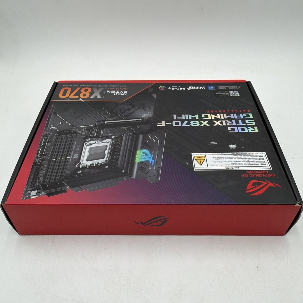 ASUS ROG Strix X870-F Gaming WiFi AM5 Motherboard PCIe 5.0 DDR5 For PARTS - Picture 3 of 11